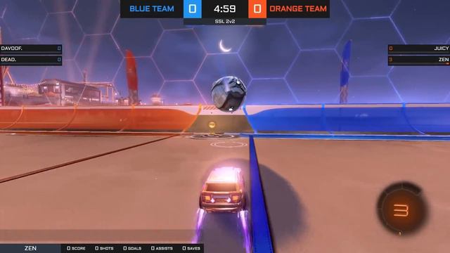 Zen FANTASTIC Rocket League Gameplay (SSL 2v2) смотреть онлайн