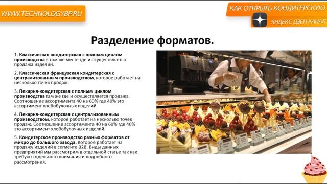 Как открыть кондитерский бизнес. Форматы кондитерской.