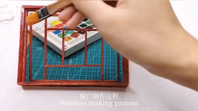 how to diy miniature door and Mini window and Mini lantern easy to dminiature cooking 如何制作迷妳門窗灯