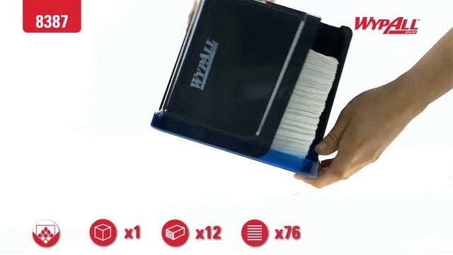 Kimberly-Clark 8387 WYPALL X70 - салфетки из нетканого материала, сложенные вчетверо, белые смотреть онлайн