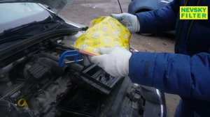 Шкода Октавия 2019 гв, А7, замена воздушного фильтра
