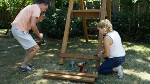 How to Build a Wooden Swing Set