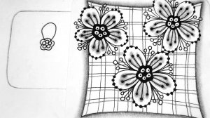 Зентангл Тангл Blossom