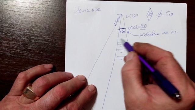 Моя схема плетения намёта (кастинговой сети) диаметром 5метров.