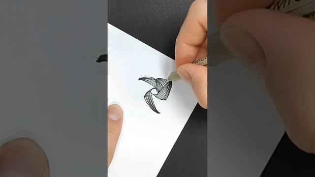 как рисовать линером, медитативное рисование