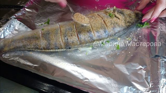 Судак запеченный в маринаде / НЕИМОВЕРНАЯ ВКУСНЯТИНА! смотреть онлайн