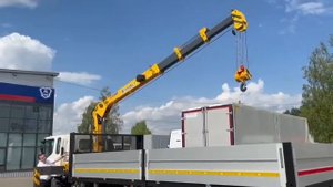 Jac N120 с КМУ XCMG 125 отличный трудяга.