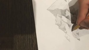 How to draw Как нарисовать скалу карандашом?