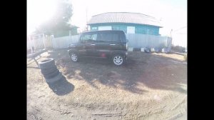 Suzuki Hustler  Переобул на лето.Нештатная резина.