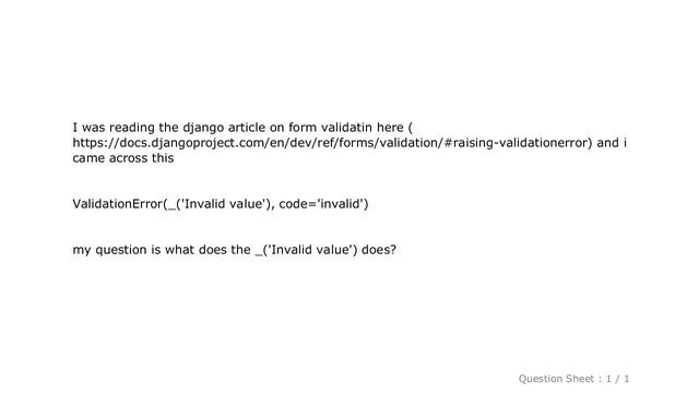 Django : python underscore function name