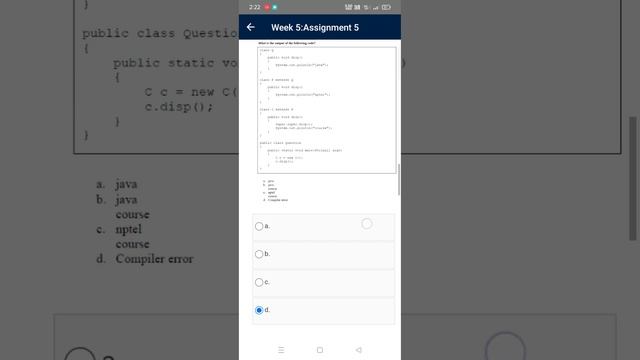 Programming in Java week 5 assignment answers NPTEL @learninbrief смотреть онлайн