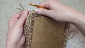 Корзинка из джута на квадратном основании. Мастер-класс.