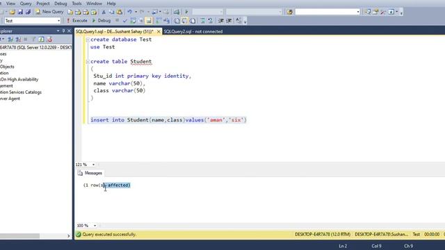 Delete Statement in Sql server | SqlServer | DatabaseManagement