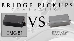 EMG 81 vs BLACKOUTS - Active Bridge Pickup Metal Tone Comparison / Review #1