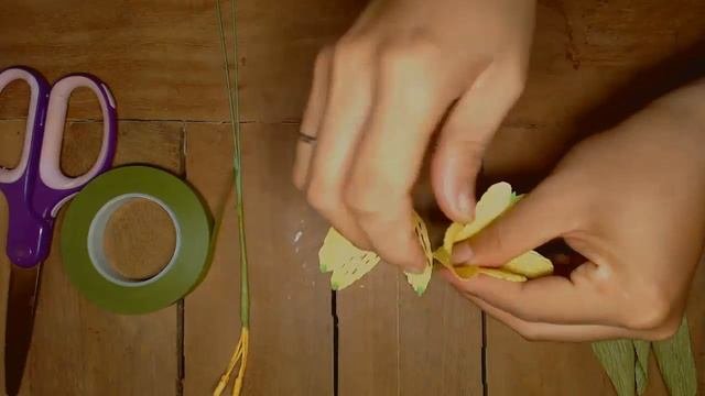 How to Make Peruvian Lily Paper flowers - Flower Making of Crepe Paper - Paper Flower Tutorial