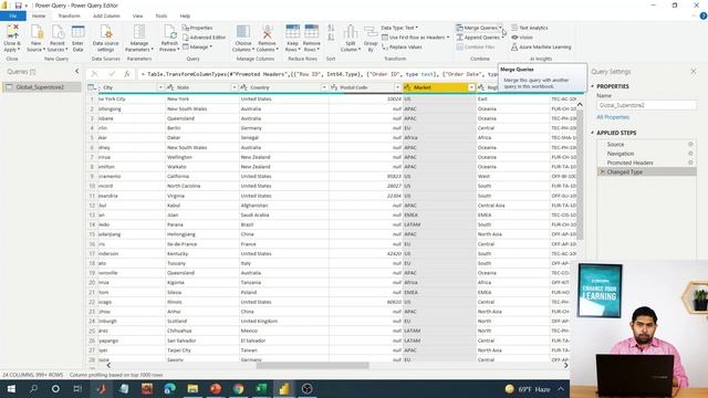 Introduction to Power Query interface | Power query in power BI