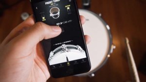 Drumtune PRO Preset Tuner mode for tuning your drums (iOS)