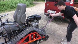 Испытание кресла на гусеницах часть 10