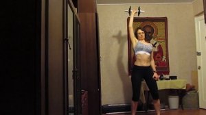 жим стоя вид спереди