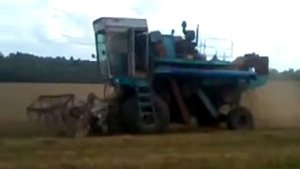 уборка овса комбайнами Енисей 1200