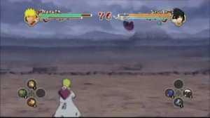 Naruto Ultimate Ninja Storm 2 - Naruto (Hokage Mode - Herman) vs Sasuke (Taka - Me)