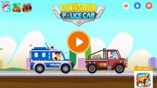 Мультик игра Полицейская Машина динозавров