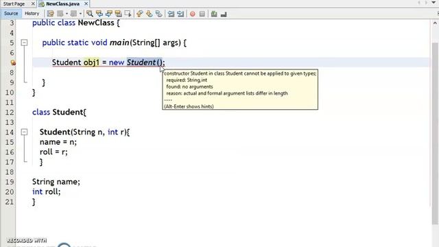 Constructor Part 2 - Types of Constructor