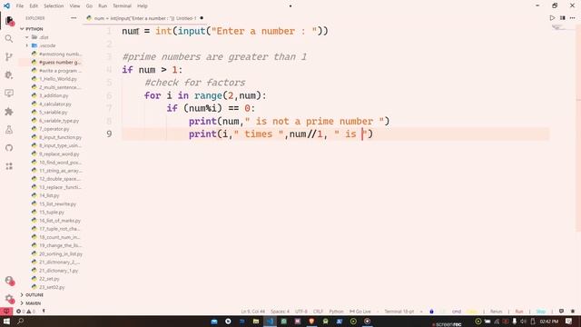 Python  #Prime_Number_generator _or_check_program in python | #python_13