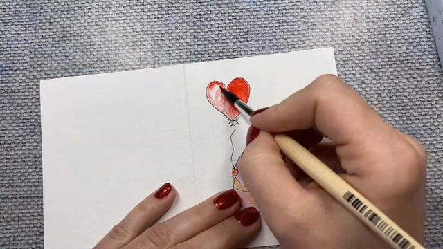 Как нарисовать влюбленных котиков. Рисую акварелью. Скетчинг для новичков. смотреть онлайн