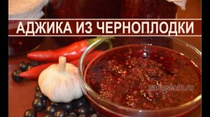 Острая аджика из черноплодной рябины - оригинальный рецепт соуса