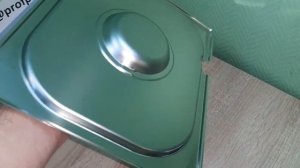 Крышка к гастроемкости (1/2) c вырезом для ложки стальная 34*27 см ProHotel stainless steel арт 742