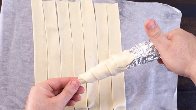 Рецепт быстрых канноли из слоеного теста! #14 смотреть онлайн