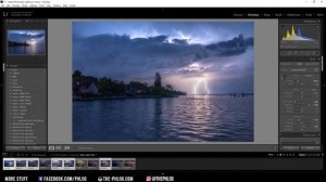 Editing a Lightning Storm photo in Lightroom & Photoshop | QE #76