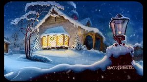 The Night Before Christmas ? w/ Vintage Oldies playing in another room (falling snow sounds) ASMR