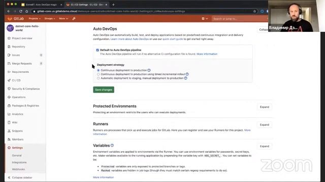 Владимир Дзалбо (GitLab) - AutoDevOps: самонастраивающийся Pipeline-as-a-Code (TomskDotNet#6) смотреть онлайн