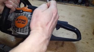 Как заменить топливный фильтр Stihl ms 180. Replacement of the Stihl MS 180 fuel filter