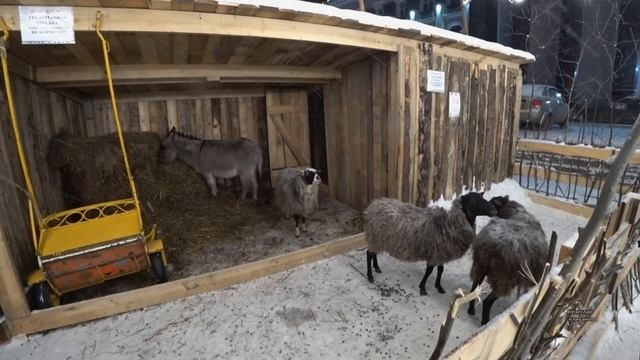 Рождественская деревня площадь перед ДК им. Ленина Пермь 2018