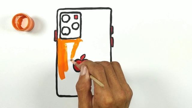 Drawing and Coloring iphone.Рисуем для детей телефон.Bolalar uchun rasm telfon chizish смотреть онлайн