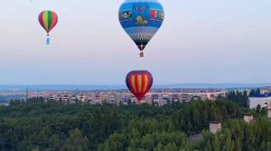 Курск с воздушного шара! Шикарный рассвет. Фестиваль аэростатов. День города