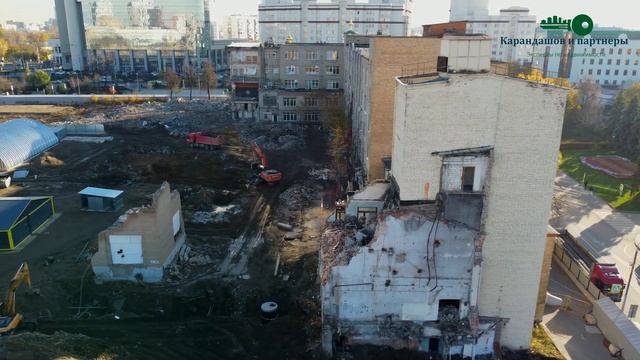 Завершается снос зданий и сооружений бывшего НИИДАР. ВАО, Преображенский район смотреть онлайн