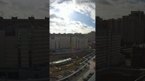 Таймлапс строительства GAGARIN CITY (Гагарин Сити) Новосибирск октябрь 2023