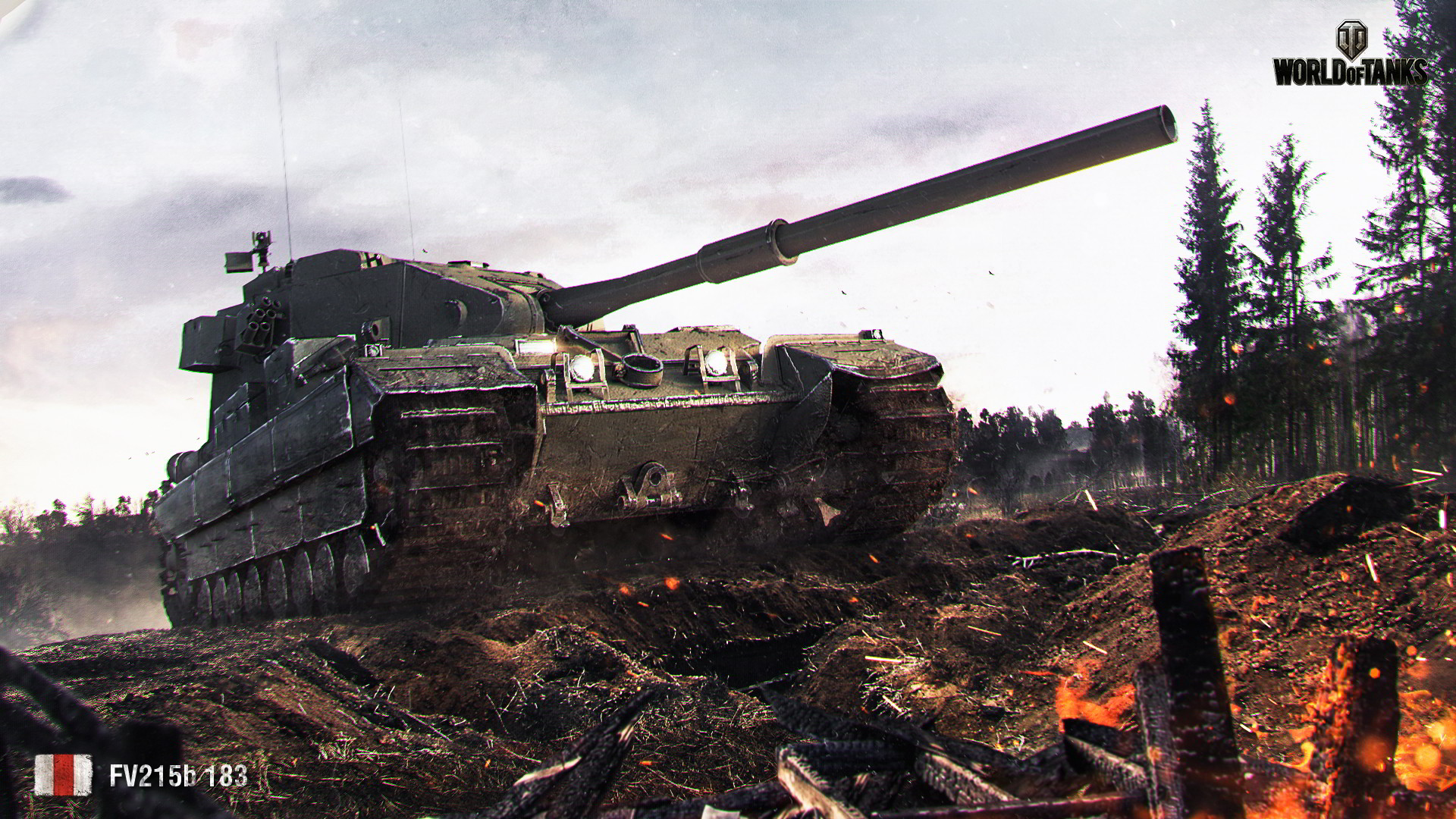 FV215b (183) — 11252 Урона — World of Tanks