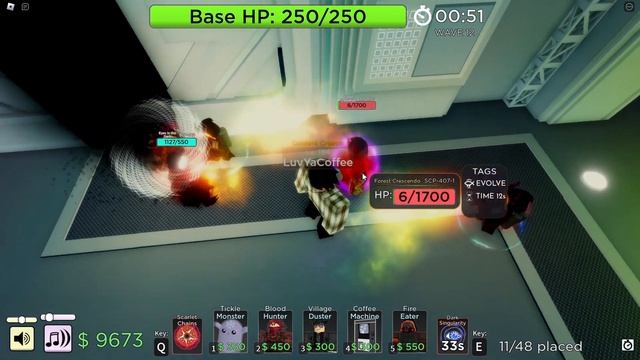 NEW Evolved Fire Eater Tower - SCP Tower Defense Roblox смотреть онлайн