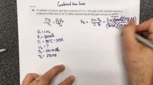 Combined Gas Law Video 1