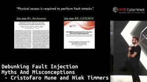 #HITBCyberWeek D1T1 - Debunking Fault Injection Myths And Misconceptions - C. Mune and N. Timmers