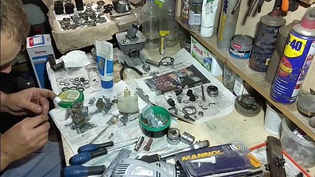 Как собрать двигатель V 50 ч 5 карбюратор К60В смотреть онлайн