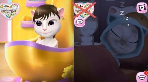 ЗДОРОВЫЙ ОБРАЗ ЖИЗНИ кошечки Анджелы В игре моя говорящая Анджела