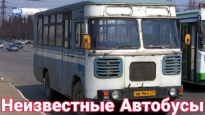 Неизвестные автобусы СССР и современности.