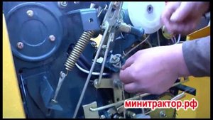 Видеоинструкция на Пресс-подборщик на минитрактор