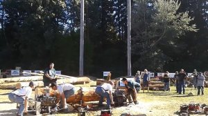 High country log show Roslyn, Wa. BIG Saw showdown